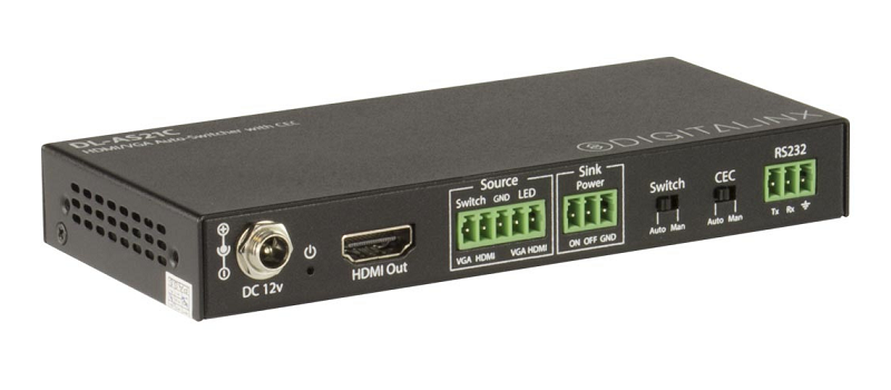 Liberty DL-AS21C HDMI + VGA Auto-Switcher with CEC Control