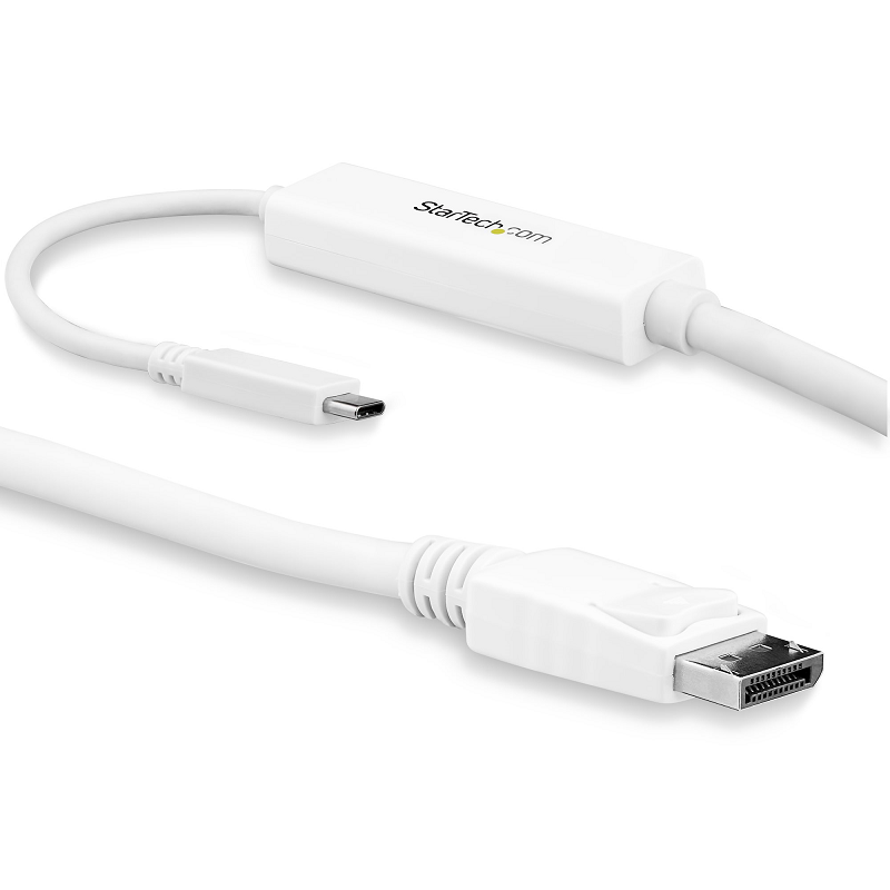 StarTech CDP2DPMM3MW USB C to DisplayPort 1.2 Cable 4K