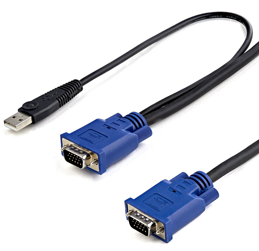 StarTech Ultra Thin USB VGA 2-in-1 KVM Cable