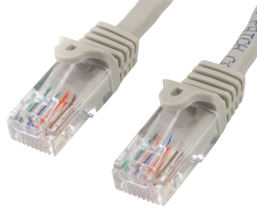 StarTech 45PAT15MGR 15m Cat5e Snagless Patch Cable, Grey 