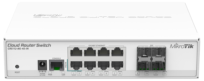 MikroTik CRS112-8G-4S-IN Cloud Router Network Switch L5