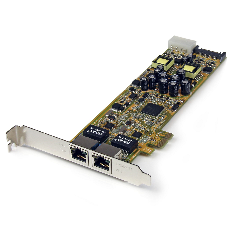 StarTech ST2000PEXPSE Dual Port PCIe GbE PCIe Network Card Adapter - PoE/PSE