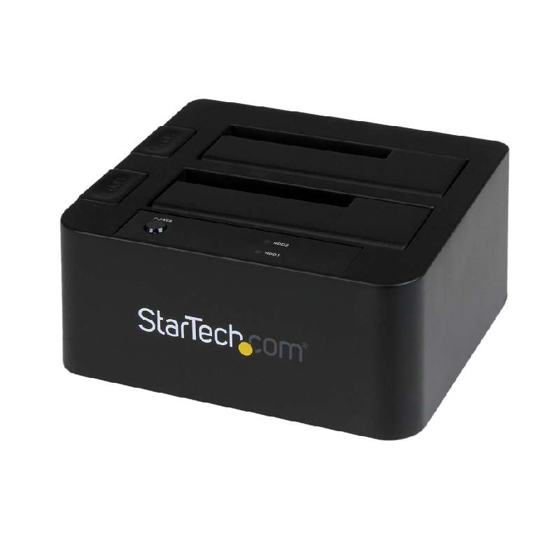 StarTech SDOCK2U33EB USB 3.0/eSATA Dual HDD Docking Station w/UASP for 2.5/3.5 inch SATA