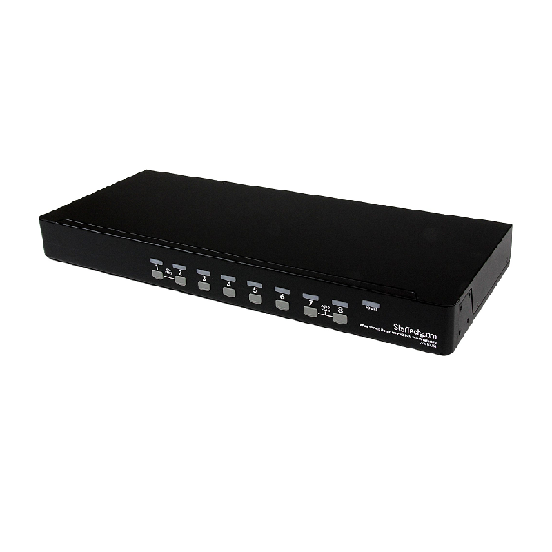 StarTech SV831DUSBGB 8 Port 1U Rackmount USB PS/2 KVM Switch with OSD