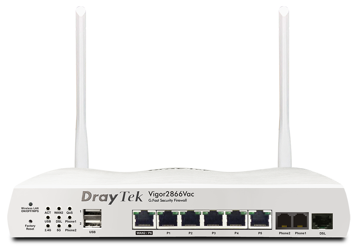 DrayTek V2866VAC-K Vigor VDSL VoIP WLAN Router 