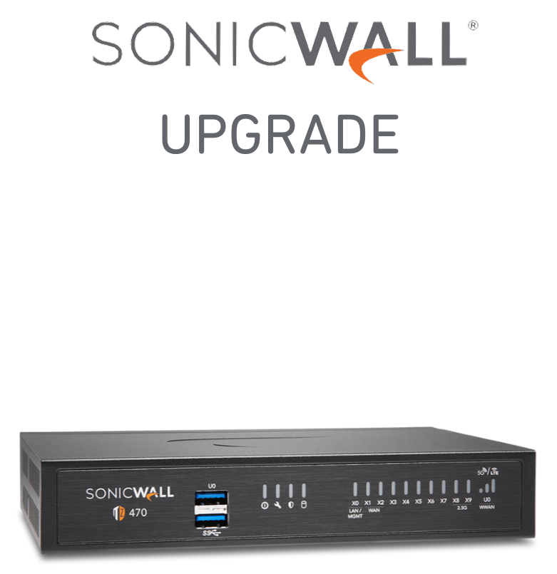 SonicWall TZ470 Secure Upgrade Plus - Essential Edition