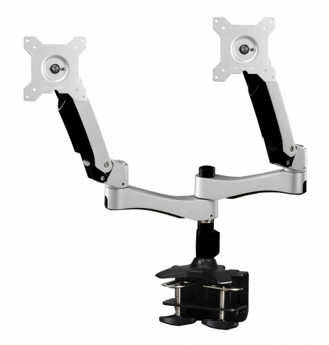 Amer Mounts AMR2AC Articulating Dual Monitor Clamp Grommet 