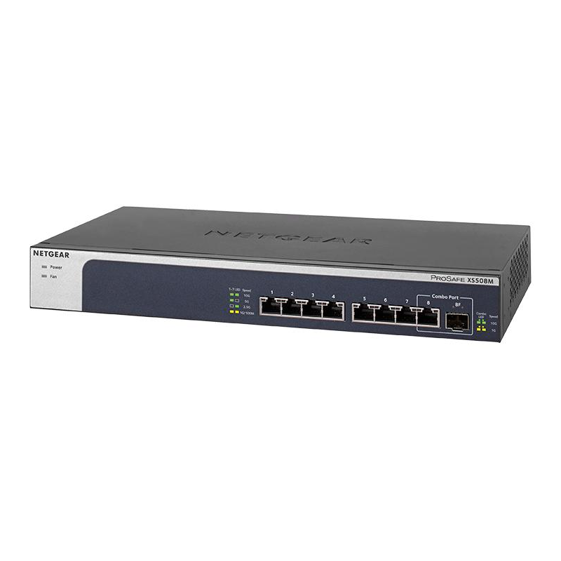 Netgear XS508M 8-Port 10-Gigabit/Multi-Gigabit Ethernet Unmanaged Switch