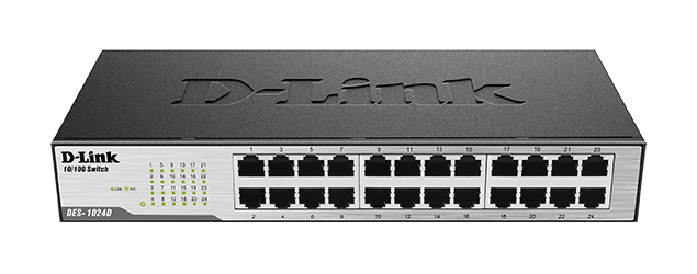 D-Link DES-1024D 24-Port 10/100 Fast Ethernet Desktop Switch