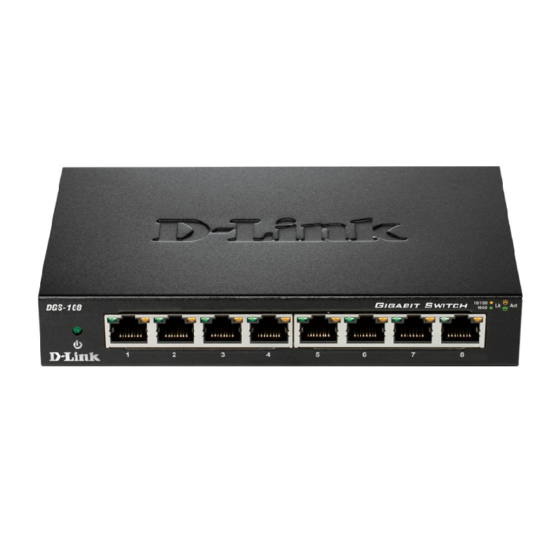 D-Link DGS-108 8 Port Gigabit Ethernet Switch
