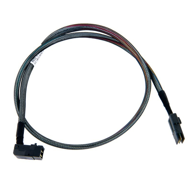 Microchip 2280200-R 0.8m Right-Angle Mini-SAS/Mini-SAS HD Transfer Cable for Backplane