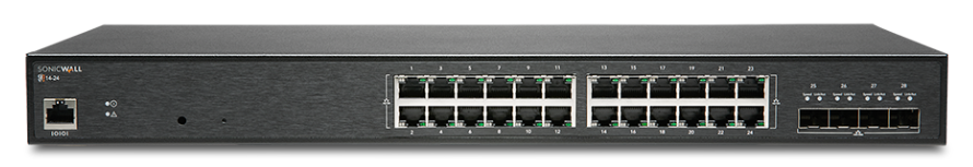 SonicWall 02-SSC-2468 SWS14-24FPOE Managed L2 Gigabit Ethernet Black 1U PoE
