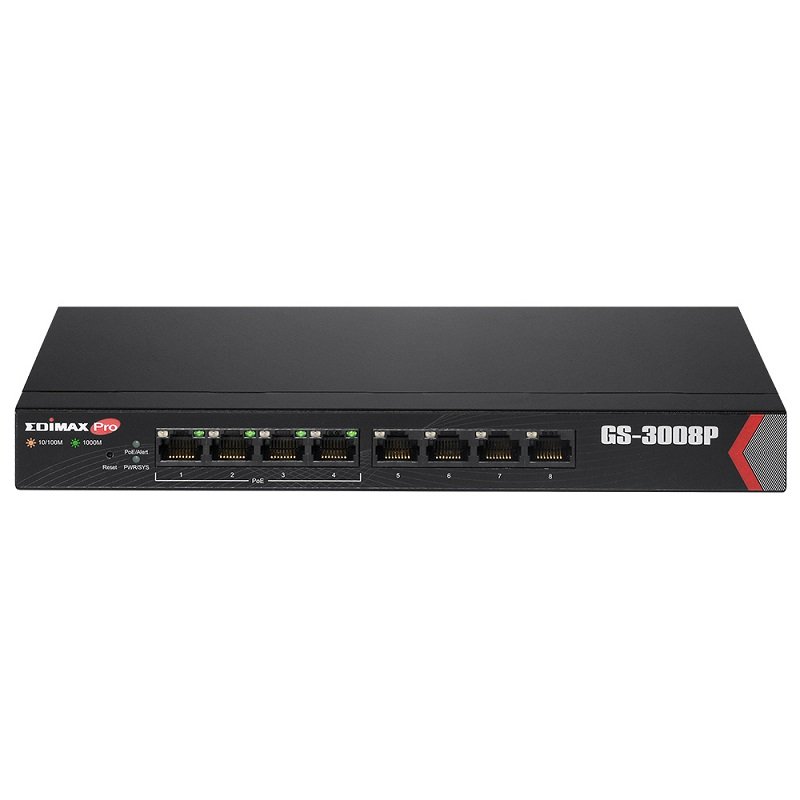 Edimax GS-3008P Long Range 8-Port Gigabit Web Managed Switch