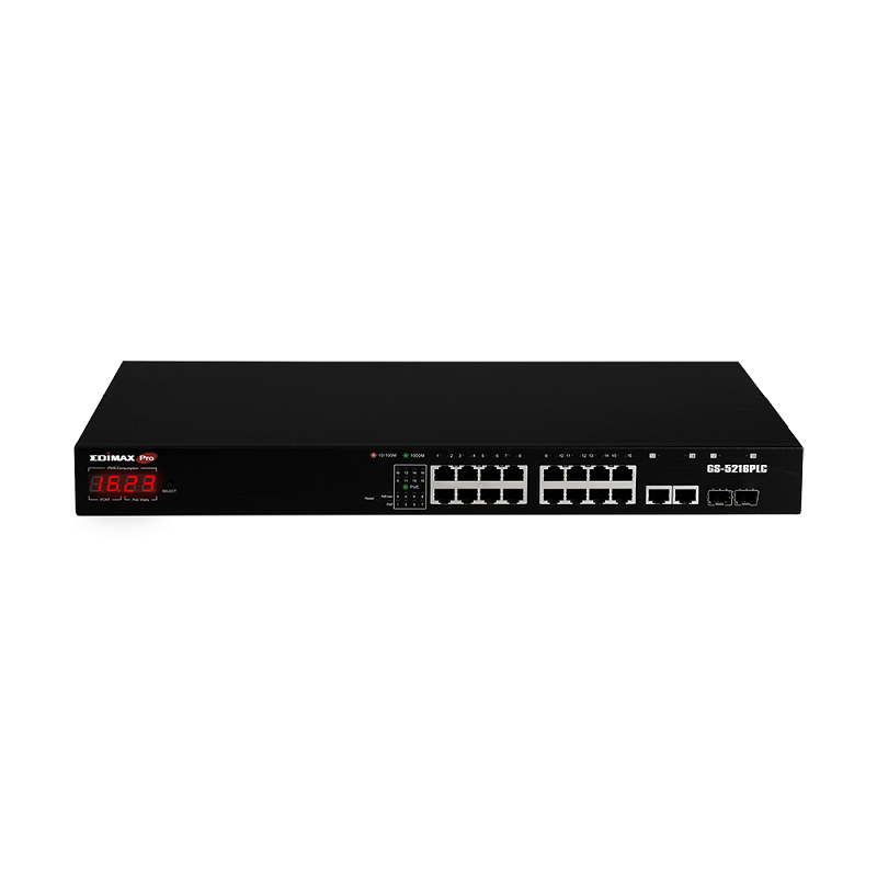 Edimax GS-5216PLC Surveillance VLAN 18-Port Gigabit PoE+