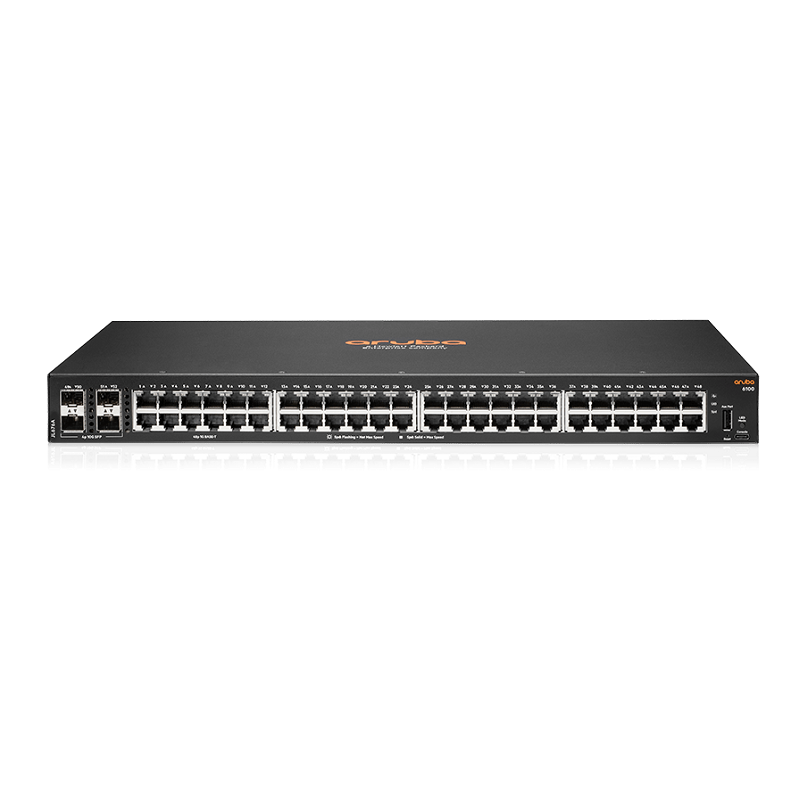 HPE Aruba JL676A 6100 48-Port 4SFP+ Managed L3 Switch