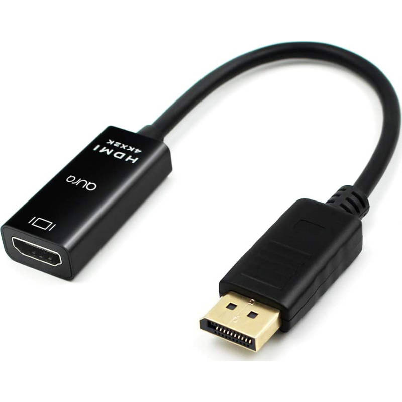 aura DisplayPort to HDMI Adaptor Flylead Black