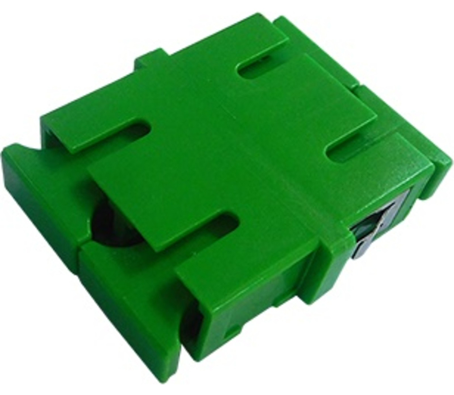 Enbeam SC Duplex Flangeless APC Adaptor-Green 6-Pack