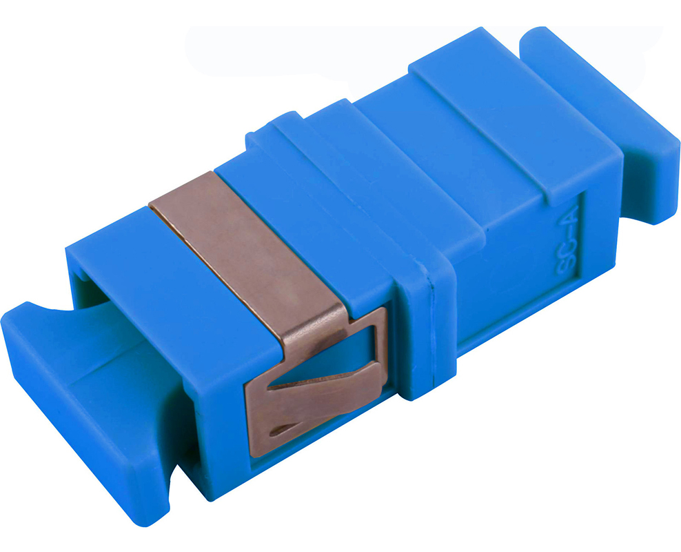 Enbeam SC Simplex Flangeless Singlemode Adaptor-Blue 6-Pack