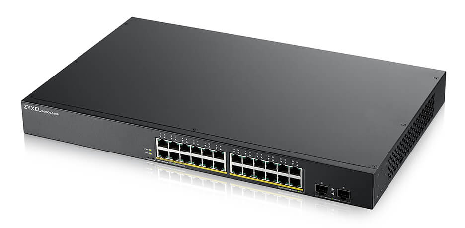 Zyxel GS190024HPv2-GB010F 24-port GbE Smart Managed PoE Switch with GbE