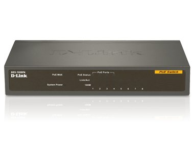 D-Link DGS-1008P Unmanaged Power over Ethernet (PoE) Black 
