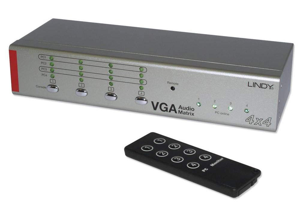 Lindy 32578 4 Port VGA & Audio Matrix