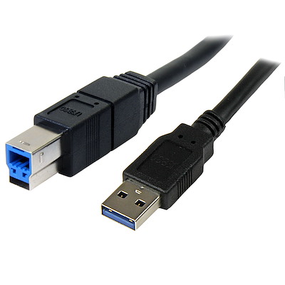StarTech USB3SAB3MBK 3m SuperSpeed USB 3.0 Cable A to B - M/M Black