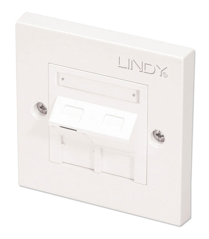 Lindy 60571 CAT6 Single Wall Plate