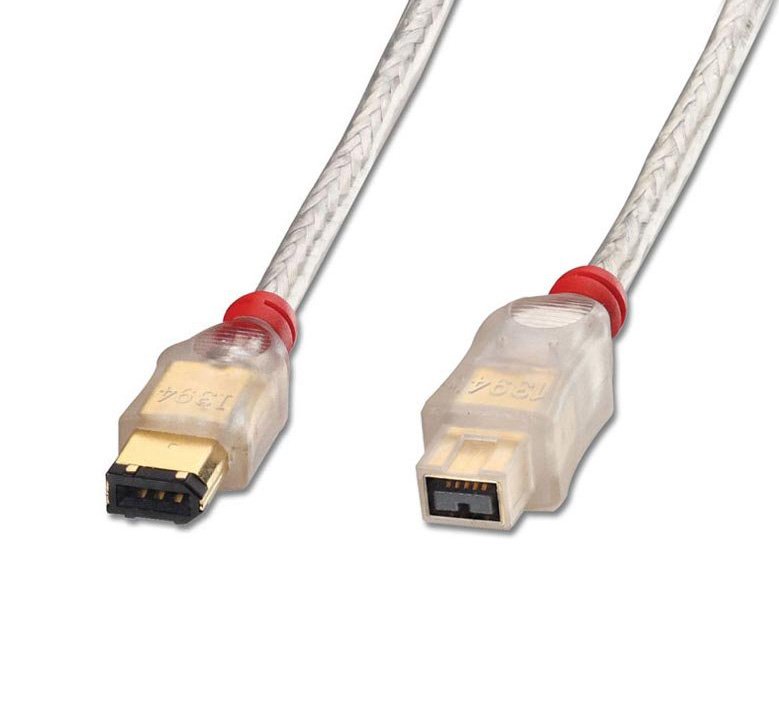 Lindy 30764 0.3m 6 Pin Male to 9 Pin FireWire 800 Cable
