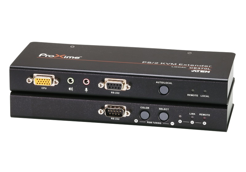 Aten CE370 PS2 VGA/Audio Cat 5 KVM Extender with Deskew