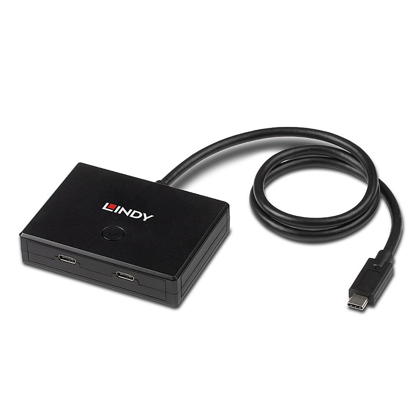Lindy 43329 2 Port USB 3.2 Gen 2 Type C Bi-Directional Switch