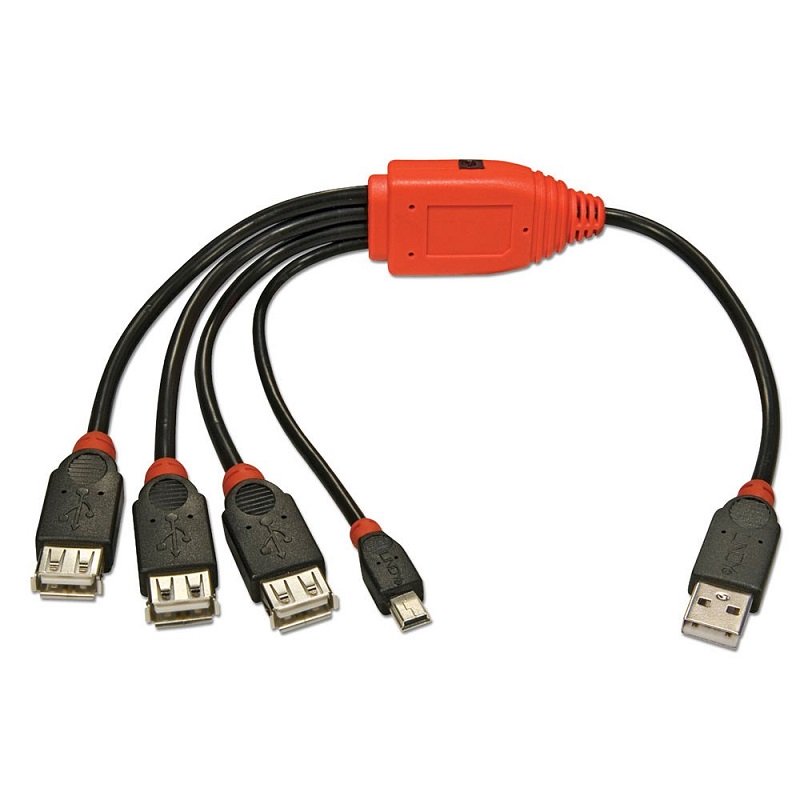 Lindy 42836 4 Port USB 2.0 Cable Hub