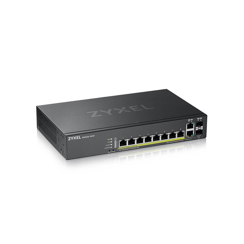 Zyxel GS2220-10HP 8-port Gigabit Ethernet L2 PoE Switch with GbE Uplink  