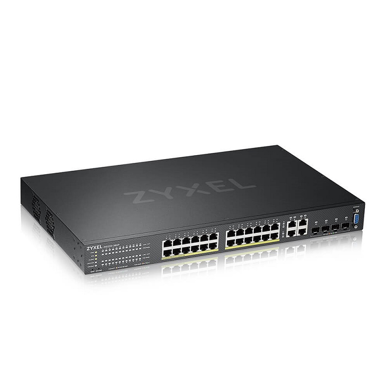 Zyxel GS2220-28HP 24-port Gigabit Ethernet L2 PoE Switch with GbE Uplink