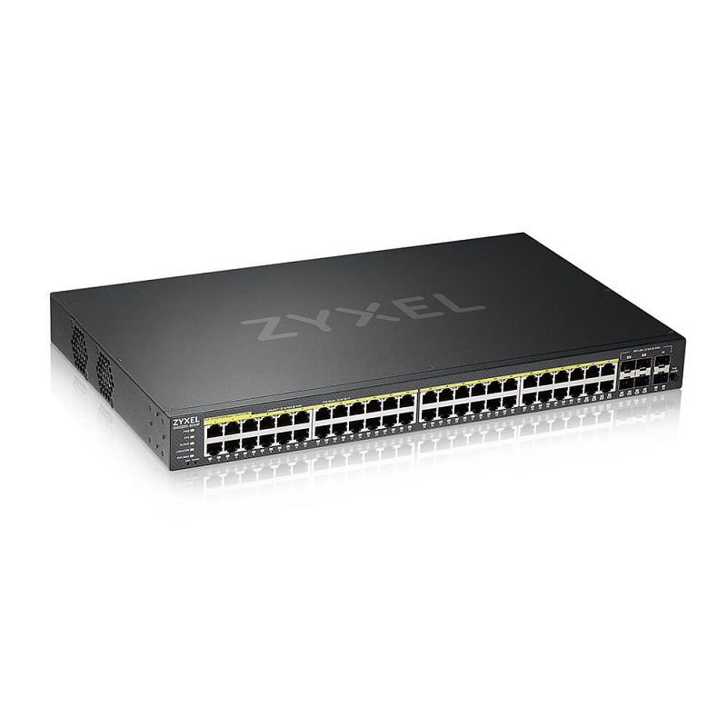 Zyxel GS2220-50HP-GB0101F 48-port Gigabit L2 PoE Switch with GbE Uplink