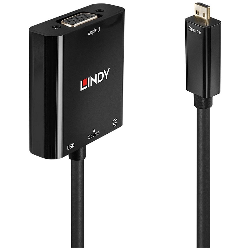 Lindy 38287 Micro HDMI to VGA and Audio Converter