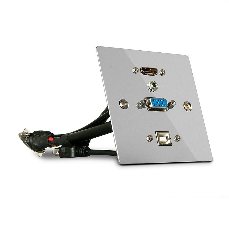 Lindy 60216 Single Gang VGA, HDMI, USB and Audio Wall Plate