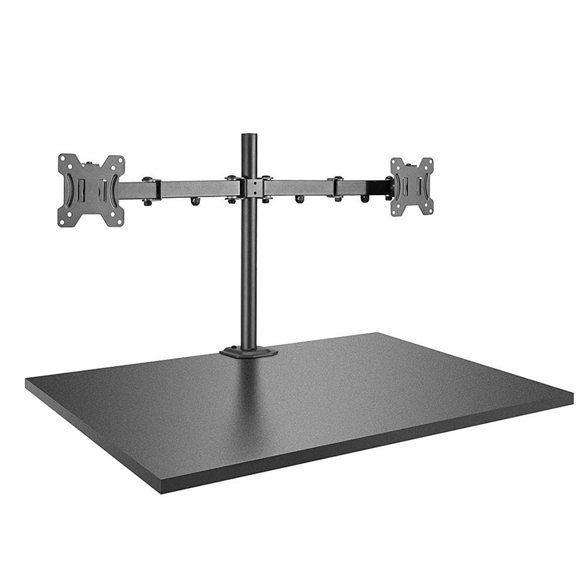 Lindy 40658 Dual Display Bracket with Pole and Desk Clamp