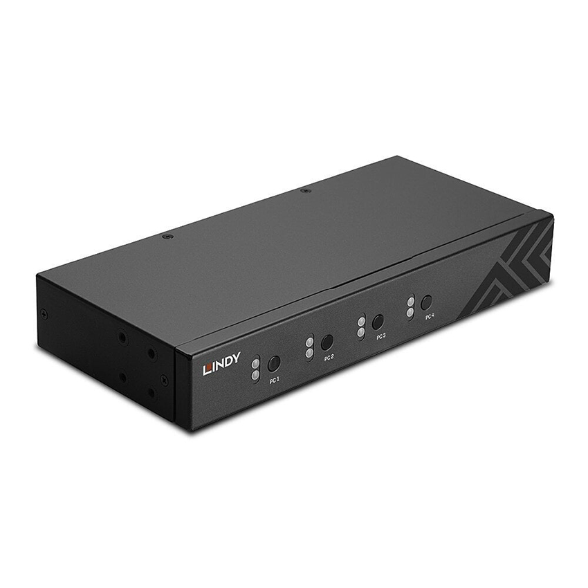 Lindy 32166 4 Port USB 2.0 & Audio KM Switch