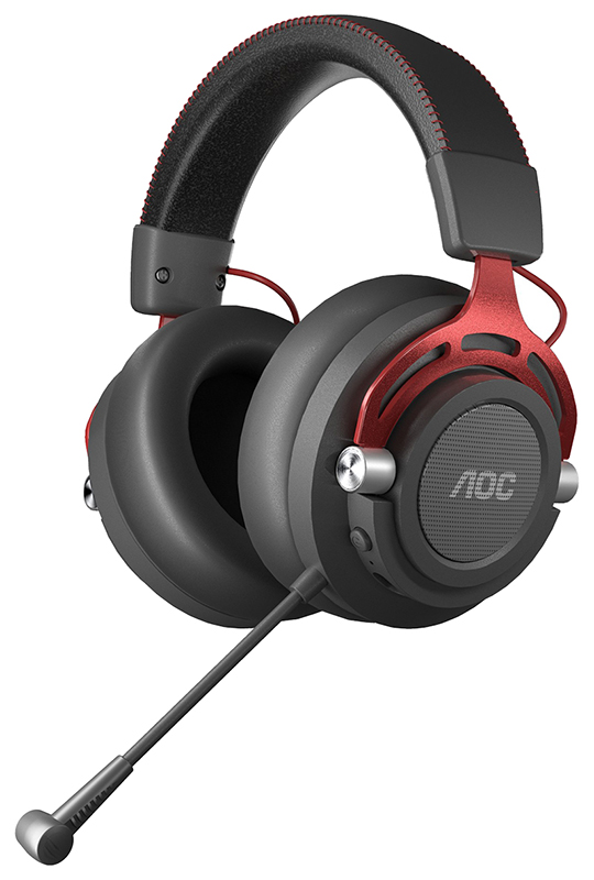 AOC GH401 Gaming Headphones/Headset Wired & Wireless Black, Red