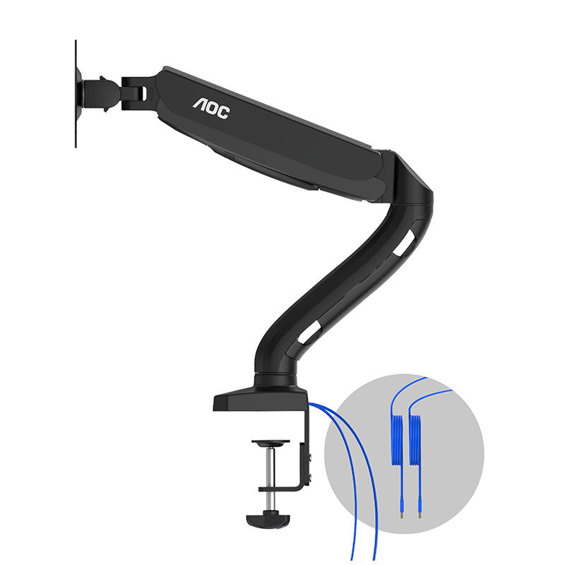 AOC AS110DX 32in Monitor mount/stand Black - Desk