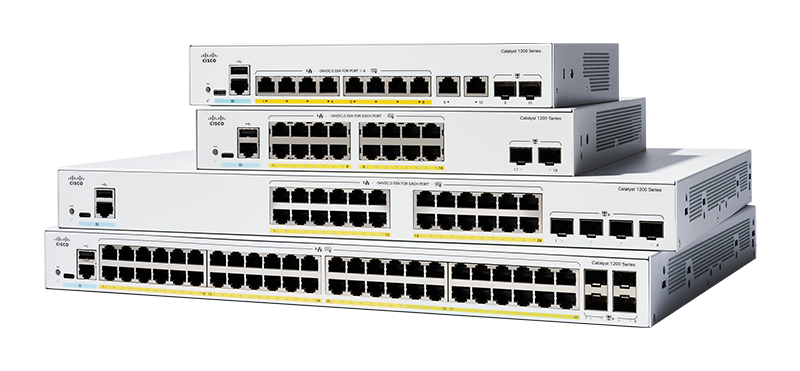 Cisco C1200-8FP-2G 8 Port PoE+ Gigabit + 2x Combo Ports Rack Mountable Switch