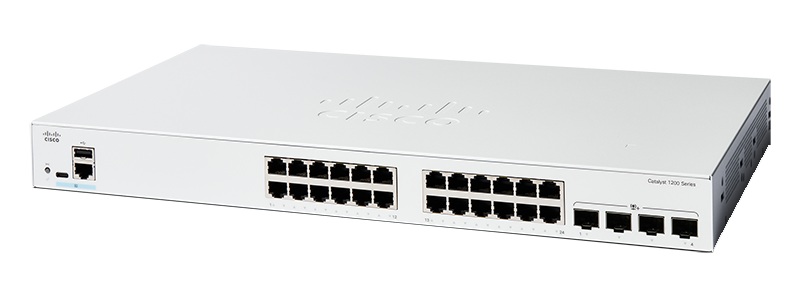 Cisco C1200-24T-4X 24 Port Gigabit + 4x SFP+  L3 Supported Managed Switch 
