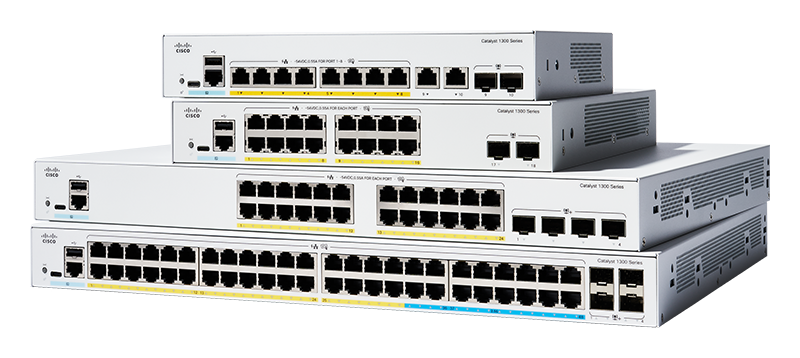 Cisco C1300-8T-E-2G 8 Port Gigabit + 2x Combo Ports L3 Supported Managed Switch