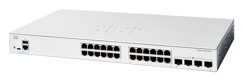 Cisco C1300-24T-4G 24 Port Gigabit + 4x SFP L3 Supported Managed Switch