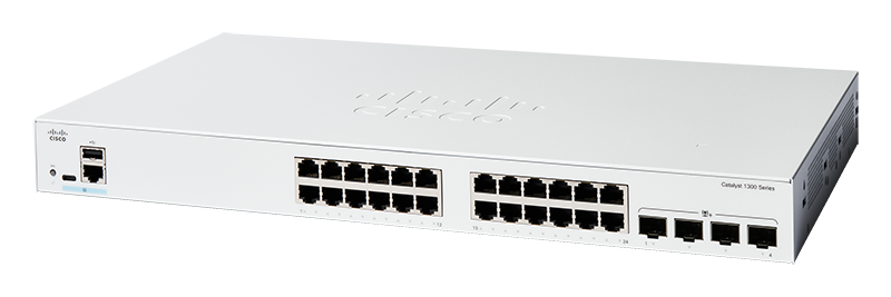 Cisco C1300-24T-4X 24 Port Gigabit + 4x SFP+ L3 Supported Managed Switch 