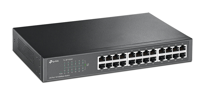 TP-Link TL SF1024D 24-Port 10/100Mbps Unmanaged Network Switch