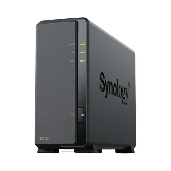 Synology DS124 DiskStation Desktop 1GB 1 Bay NAS