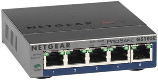 Netgear GS105E 5-Port Gigabit Smart Managed Plus Switch