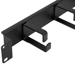 1u Recessed UK Made Rackmount Cable Management Panel