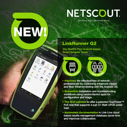 NETSCOUT LinkRunner G2 Smart Network Tester